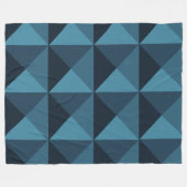 Couverture Polaire Pyramides bleu foncé (Devant (Horizontal))