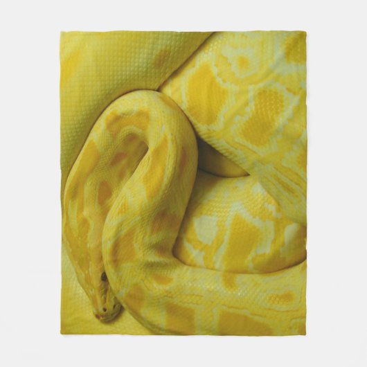 Couverture Polaire Python birman jaune (Devant)