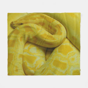Couverture Polaire Python birman jaune
