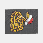 Couverture Polaire Python de Noël en boule Pull de Noël laid Amour de (Devant (Horizontal))