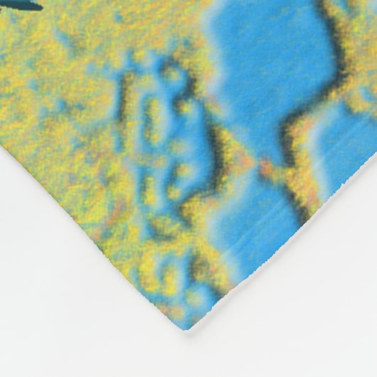 Couverture Polaire PYTHON - moderne fractale décorative - (Coin)