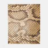 Couverture Polaire Python réticulé skinpython, peau, serpent, réticul (Devant)