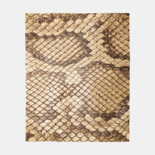 Couverture Polaire Python réticulé skinpython, peau, serpent, réticul (Devant)