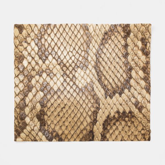 Couverture Polaire Python réticulé skinpython, peau, serpent, réticul (Devant (Horizontal))