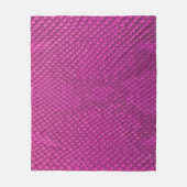 Couverture Polaire Python rose : Texture de la peau de serpent. (Devant)