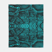 Couverture Polaire Python Skin : Conception Motif de serpent (Devant)