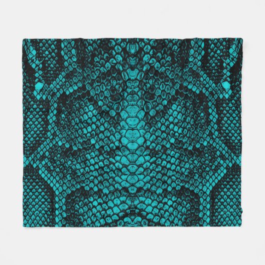 Couverture Polaire Python Skin : Conception Motif de serpent (Devant (Horizontal))