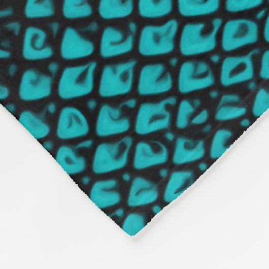 Couverture Polaire Python Skin : Conception Motif de serpent (Coin)