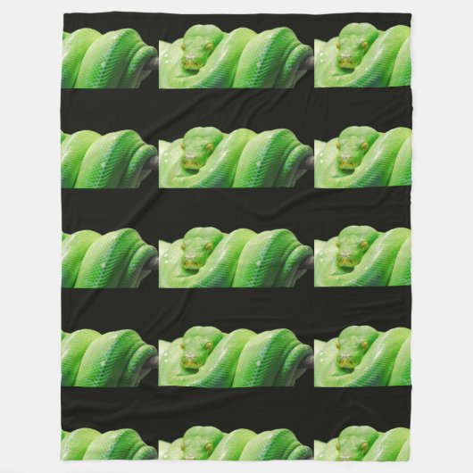 Couverture Polaire python vert (Devant)