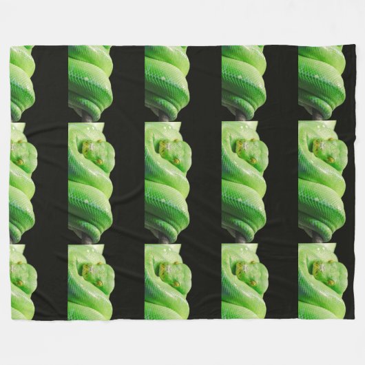 Couverture Polaire python vert (Devant (Horizontal))
