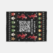 Couverture Polaire Qr Trump Dance Code President Scan For Instruction (Devant (Horizontal))