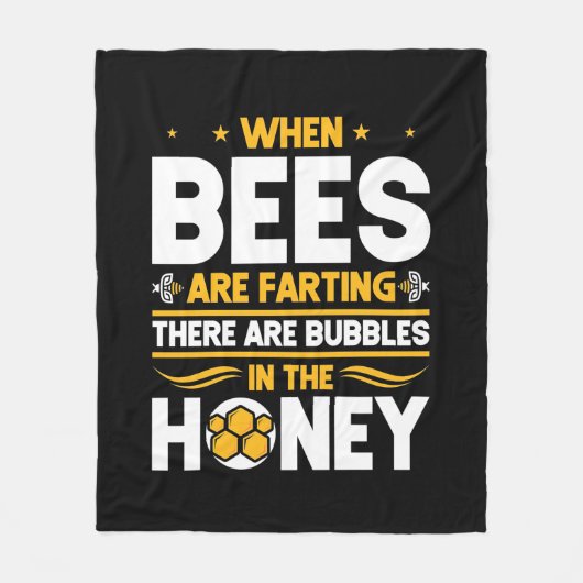 Couverture Polaire Quand les abeilles font des pets (Devant)