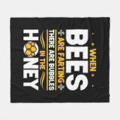 Couverture Polaire Quand les abeilles font des pets (Devant (Horizontal))