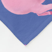 Couverture Polaire Quand les porcs volent mignon rose bleu (Coin)