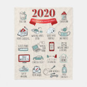 Couverture Polaire Quarantine 2020 Commemorative Lockdown Christmas (Devant)