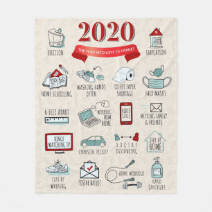 Couverture Polaire Quarantine 2020 Commemorative Lockdown Christmas