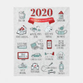 Couverture Polaire Quarantine 2020 Commemorative Lockdown Christmas (Devant)