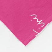 Couverture Polaire Quarantini Cocktail Motif rose Couleurs changeable (Coin)