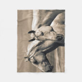 Couverture Polaire Quart De Chevaux Sur Les Prairies Canadiennes (Devant)