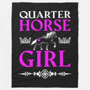 Couverture Polaire Quarter Horse Girl