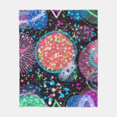 Couverture Polaire Quartier galactique : Art abstrait (Devant)