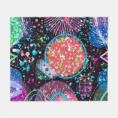 Couverture Polaire Quartier galactique : Art abstrait (Devant (Horizontal))