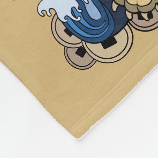 Couverture Polaire quatre animaux célestes (Coin)