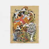 Couverture Polaire quatre animaux célestes (Devant)