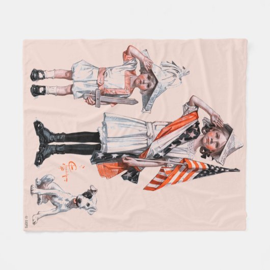 Couverture Polaire Quatre juillet (Devant (Horizontal))