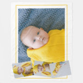 Couverture Polaire Quatre Modèles photo personnalisés (Devant)