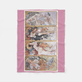 Couverture Polaire Quatre Saisons, Mucha (Devant)