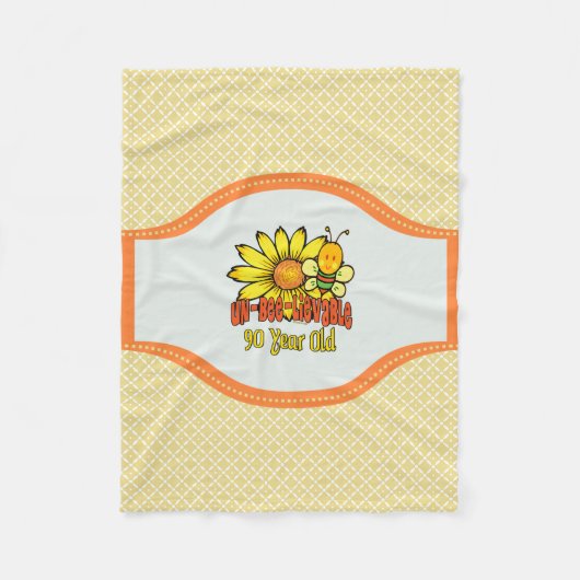 Couverture Polaire quatre-vingt-dixième anniversaire - incroyable à (Devant)