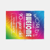 Couverture Polaire quatre-vingt-dixième Arc-en-ciel fabuleux des (Devant (Horizontal))