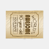 Couverture Polaire Quatre-vingt-dixième monde de célébration (Devant (Horizontal))