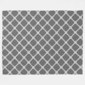 Couverture Polaire Quatrefoil dans les tons gris (Devant (Horizontal))