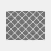 Couverture Polaire Quatrefoil dans les tons gris (Devant (Horizontal))