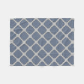 Couverture Polaire Quatrefoil gris bleu (Devant (Horizontal))