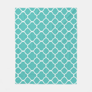 Couverture Polaire Quatrefoil marocain
