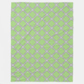 Couverture Polaire Quatrefoil vert (Devant)
