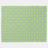 Couverture Polaire Quatrefoil vert (Devant (Horizontal))
