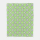 Couverture Polaire Quatrefoil vert (Devant)