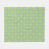 Couverture Polaire Quatrefoil vert (Devant (Horizontal))
