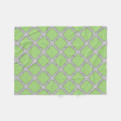 Couverture Polaire Quatrefoil vert (Devant (Horizontal))