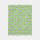 Couverture Polaire Quatrefoil vert (Devant)