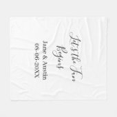 Couverture Polaire que le plaisir commence nom du couple de mariés da (Devant (Horizontal))