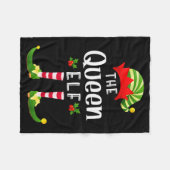 Couverture Polaire Queen Christmas Elf Matching Pajama X-mas Party  (Devant (Horizontal))