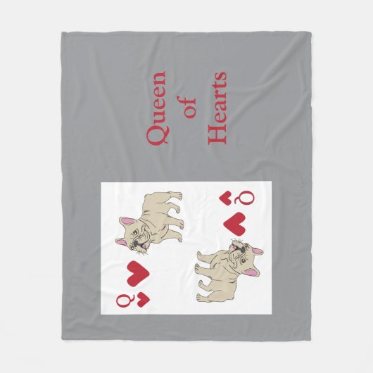 Couverture Polaire Queen of Hearts (Devant)