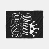 Couverture Polaire Queen Of Hearts Strong Woman Valentines Day _1 (Devant (Horizontal))