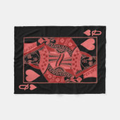 Couverture Polaire Queen Of Hearts Valentines Day Cool V-day Couple M (Devant (Horizontal))