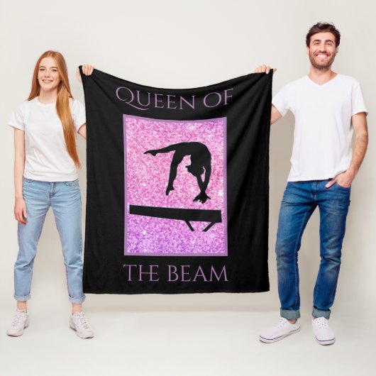 Couverture Polaire Queen of the Beam Gymnastique Blanche polaire (En situation)